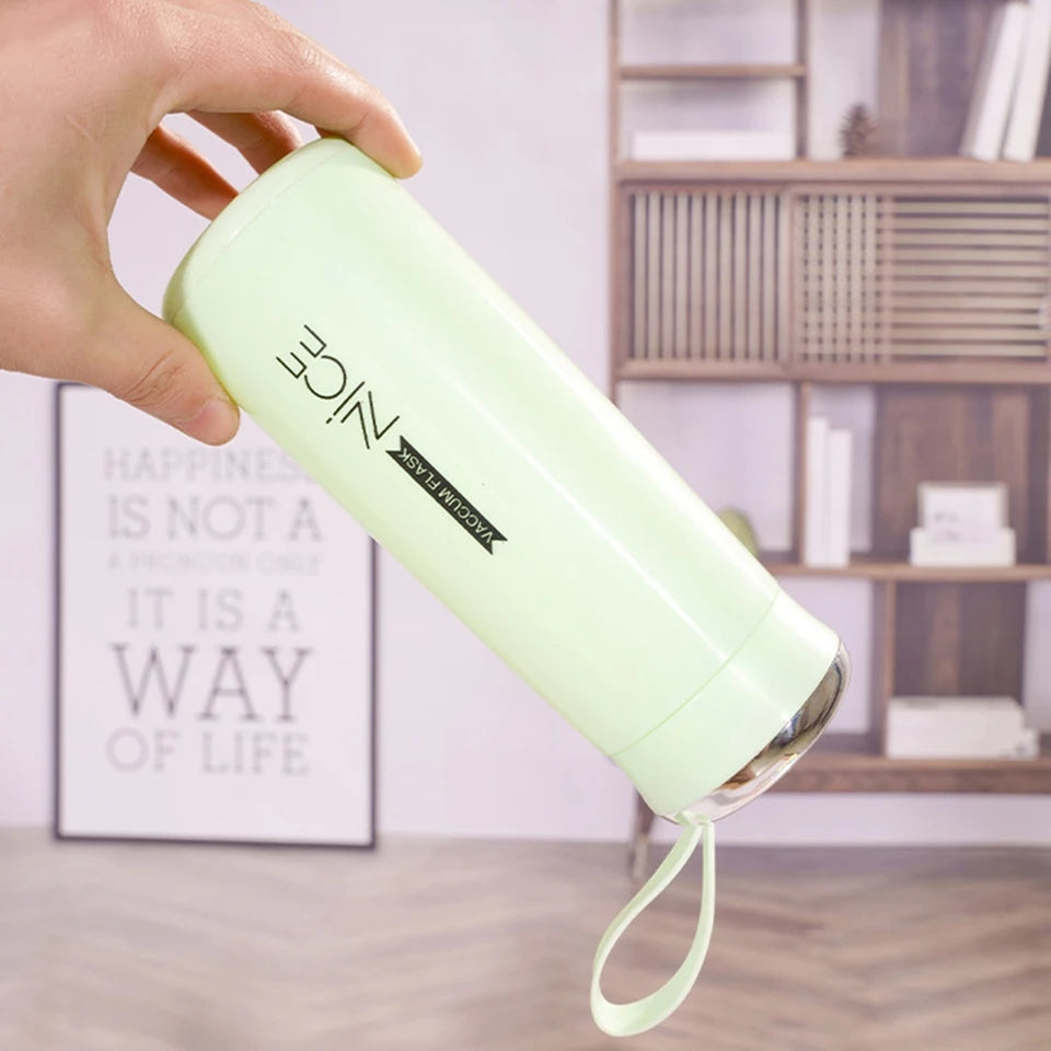 Nice Insulated Glass Water Bottle 400 Ml
