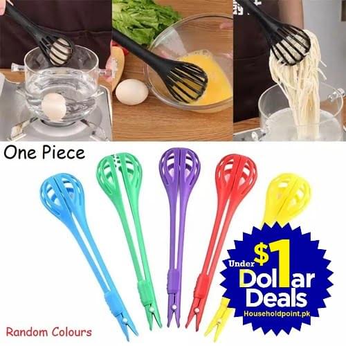 2 In 1 Egg Beater & Spaghetti Tong (Pack Of 2) Default Title