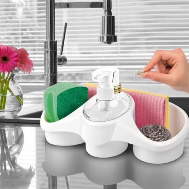 Soap Dispenser With Sponge Holder