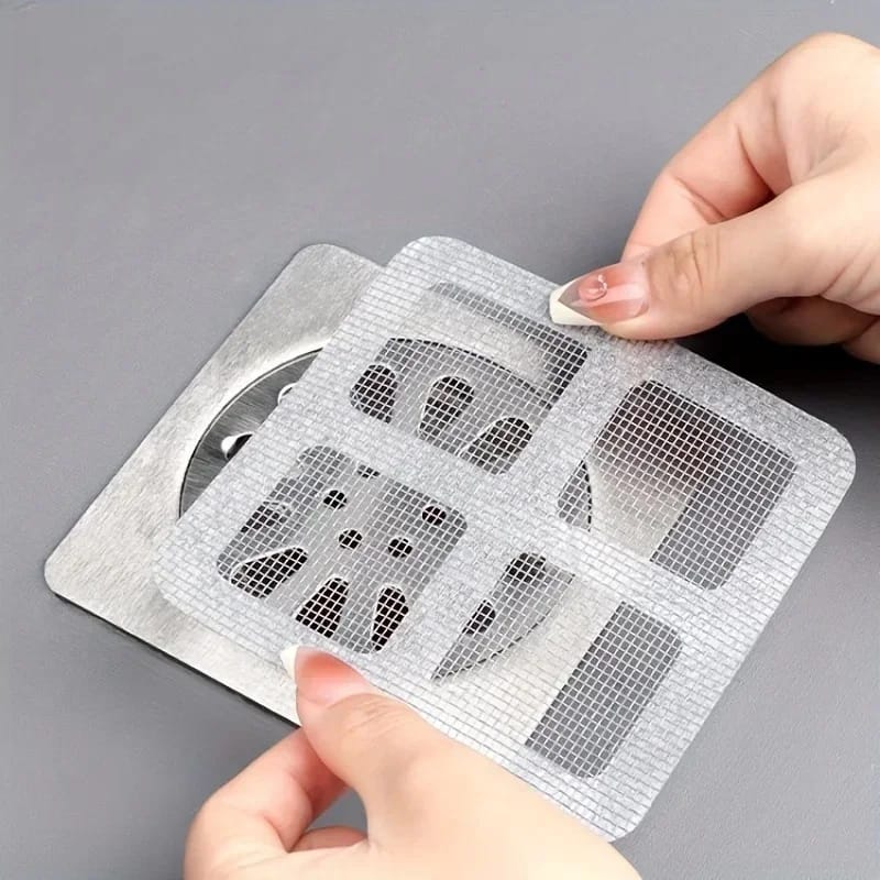 Pack of 10 Self Adhesive Mesh Drain Cover