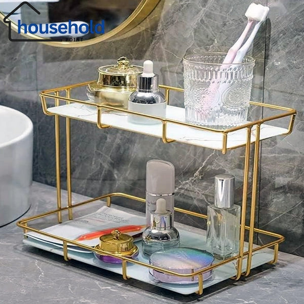 2 Tier Luxury Vanity Storage Stand