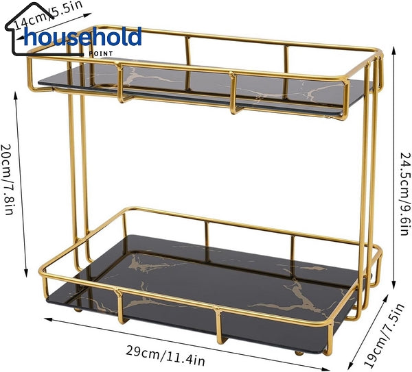 2 Tier Luxury Vanity Storage Stand