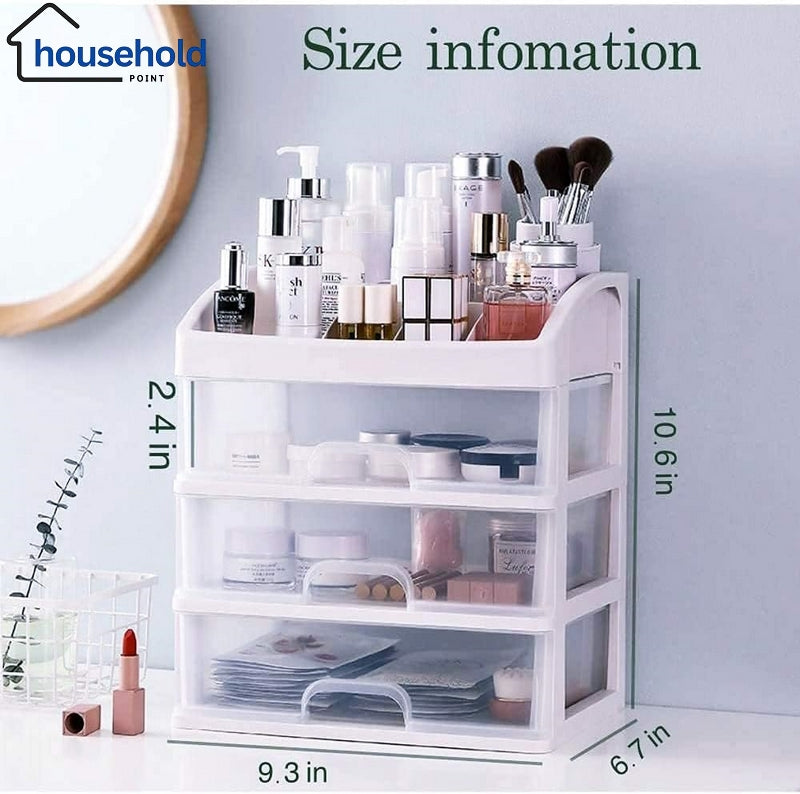 3-Drawer Makeup Organizer