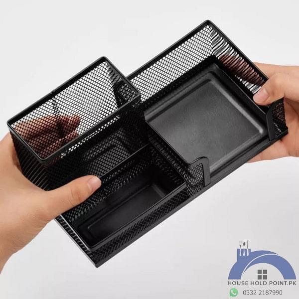 3 in 1 Metallic Stationery Holder