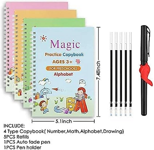 4 In 1 Magic Book Set With 10 Refills