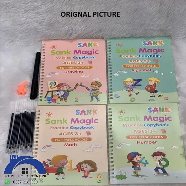 4 In 1 Magic Book Set With 10 Refills