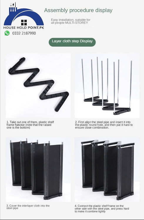 4 Layers Shoe Organizer Rack