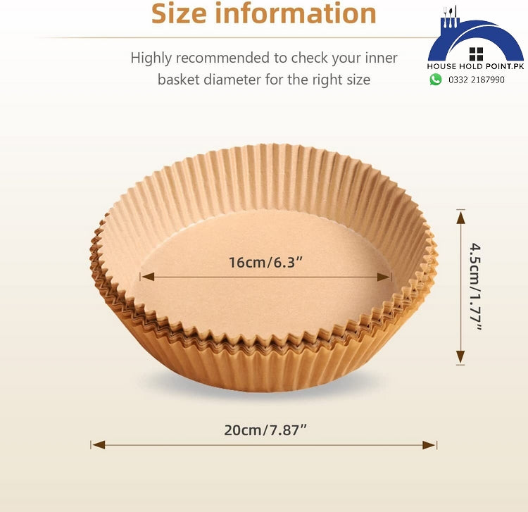 50 Pcs Papers Liners (Paper Plates)