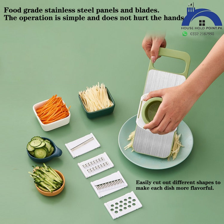 5 In 1 Manual Vegetable Slicer Cutter