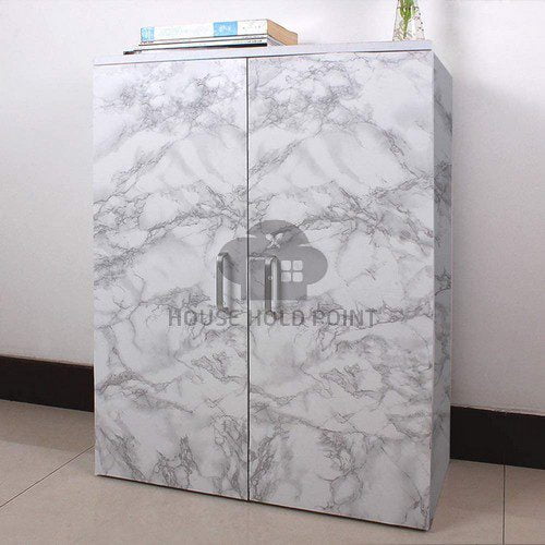 Pack of 3 Self Adhesive Marble Style Waterproof Sticker Sheet 60 x 200 CM