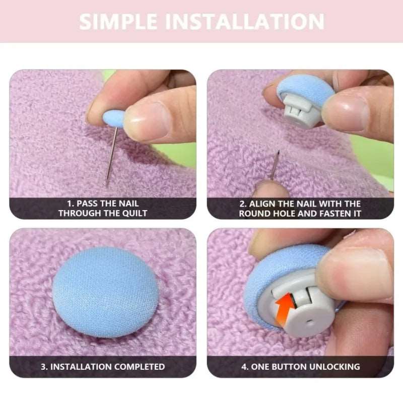 Bedsheet Quilt Anti Slip Gripper Clips (Pack Of 16)