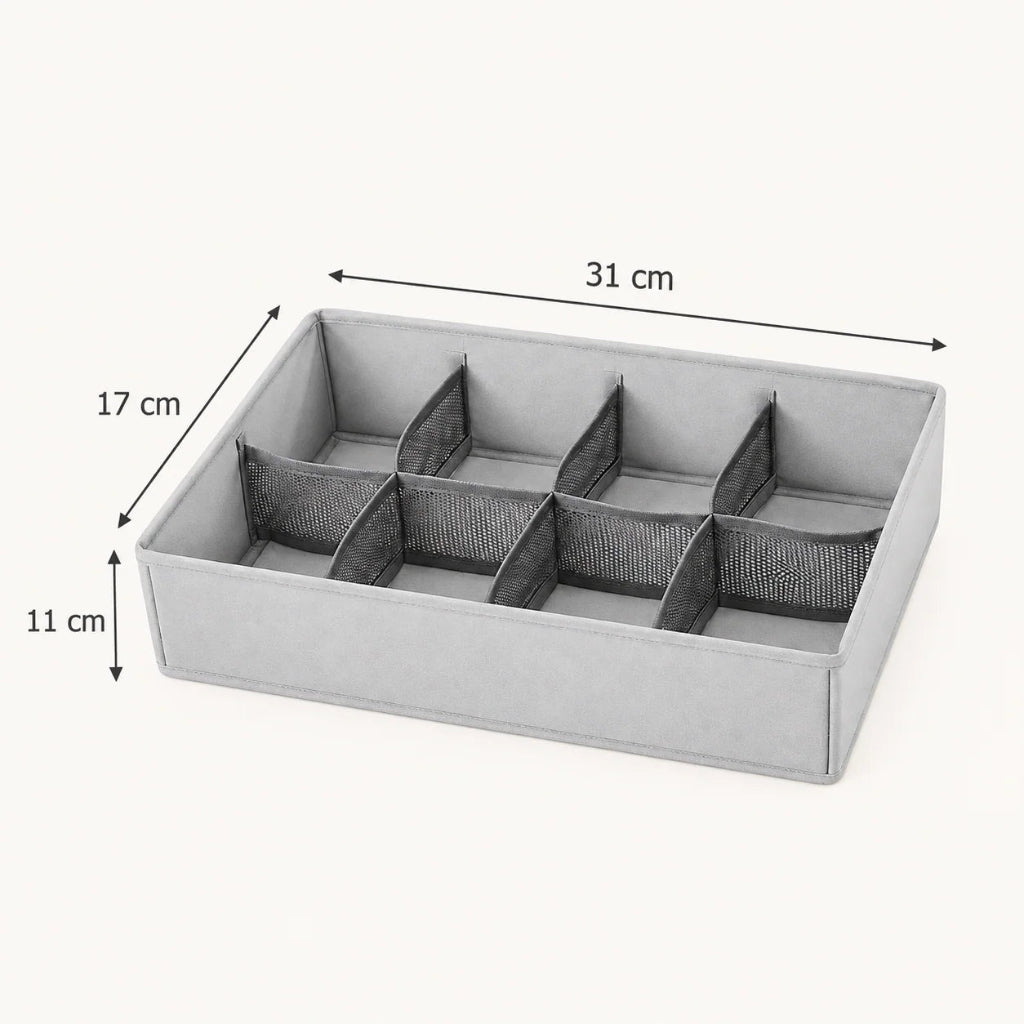 8-Grid Foldable Drawer & Accessories Organizer