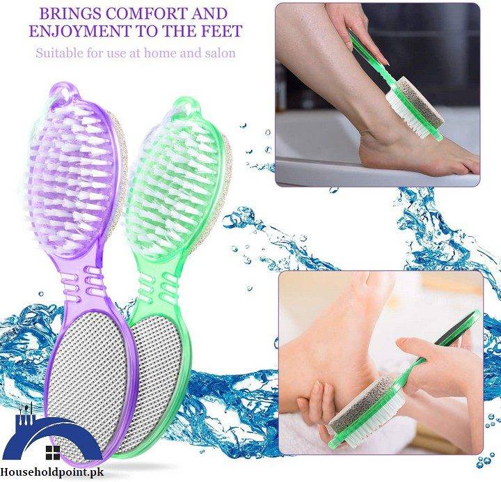 4 in 1 Pedicure Brush (Pack Of 2)