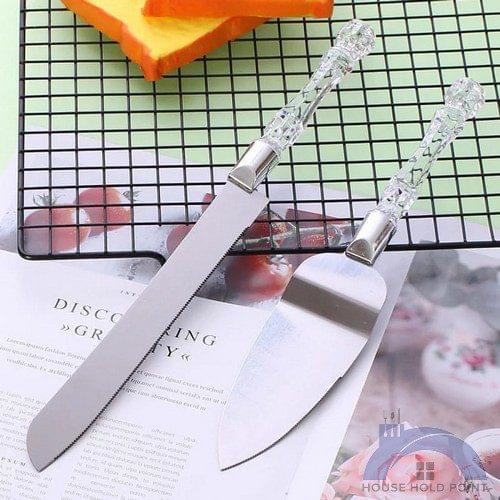 2Pcs Bread/Pizza Knife & Shovel Set