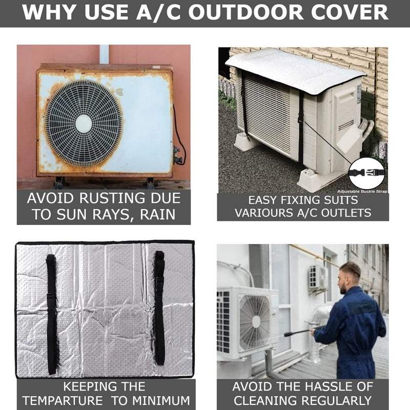 AC Out Door Unit Heat Insulation Dust Protector