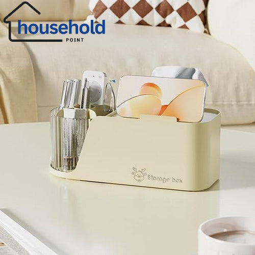 Desktop Storage Box With Tissue Holder