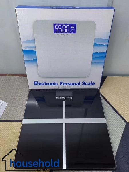 Tempered Glass Digital Body Weight Scale – 180KG Capacity