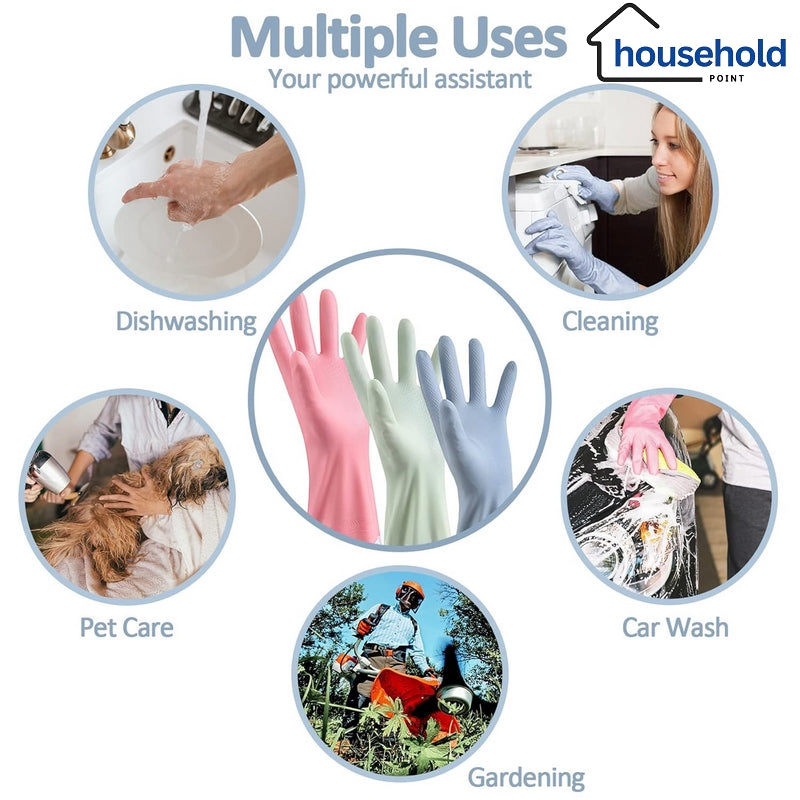 Long Dish Washing Gloves Pair