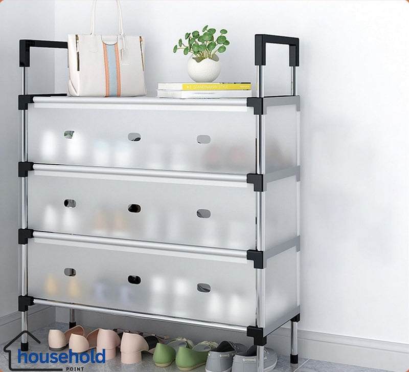 Dustproof Multi Layer Shoe Rack 4 Layers