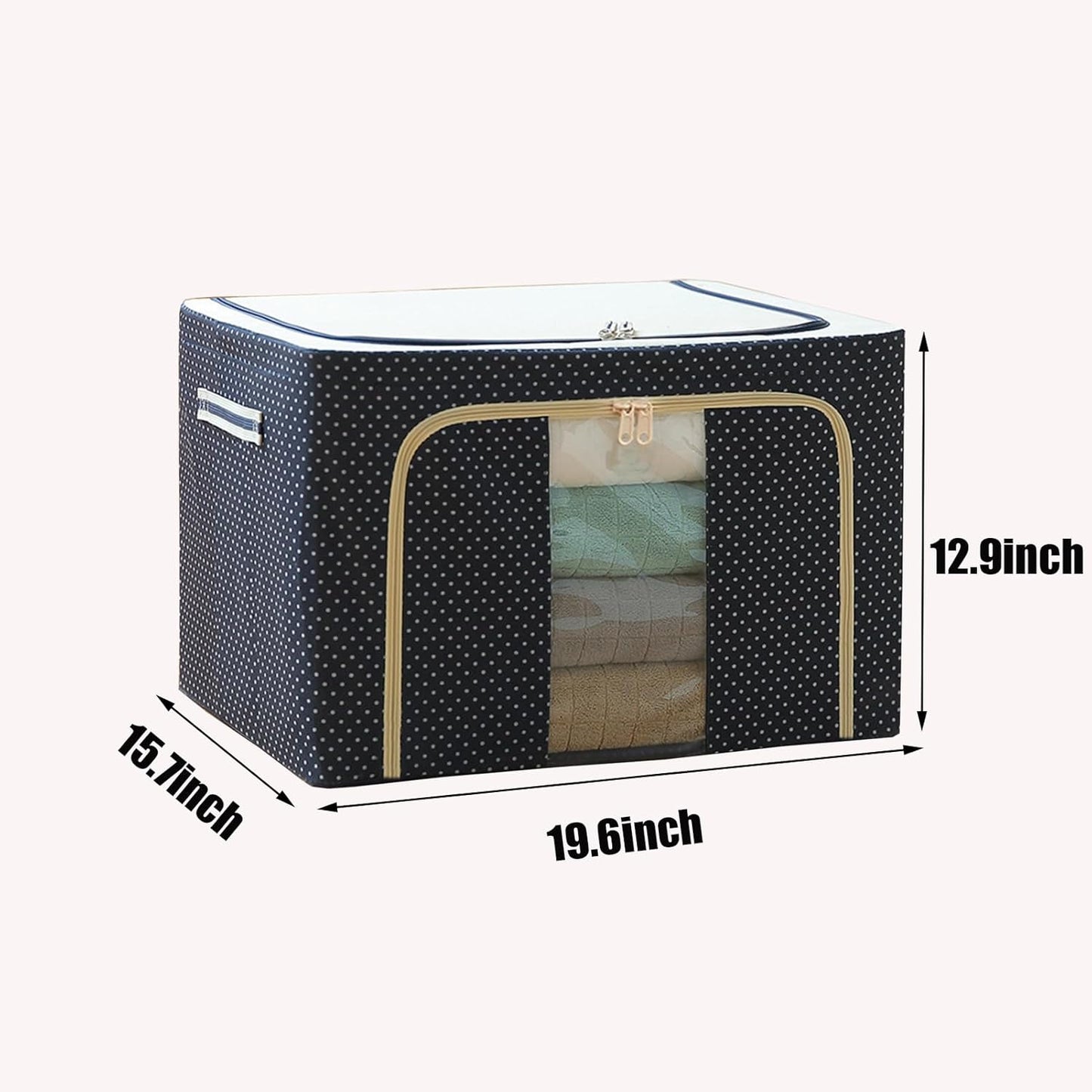 Dustproof Folding Fabric Storage Box 66 Liters