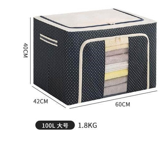 Dustproof Folding Fabric Storage Box 100 Liters