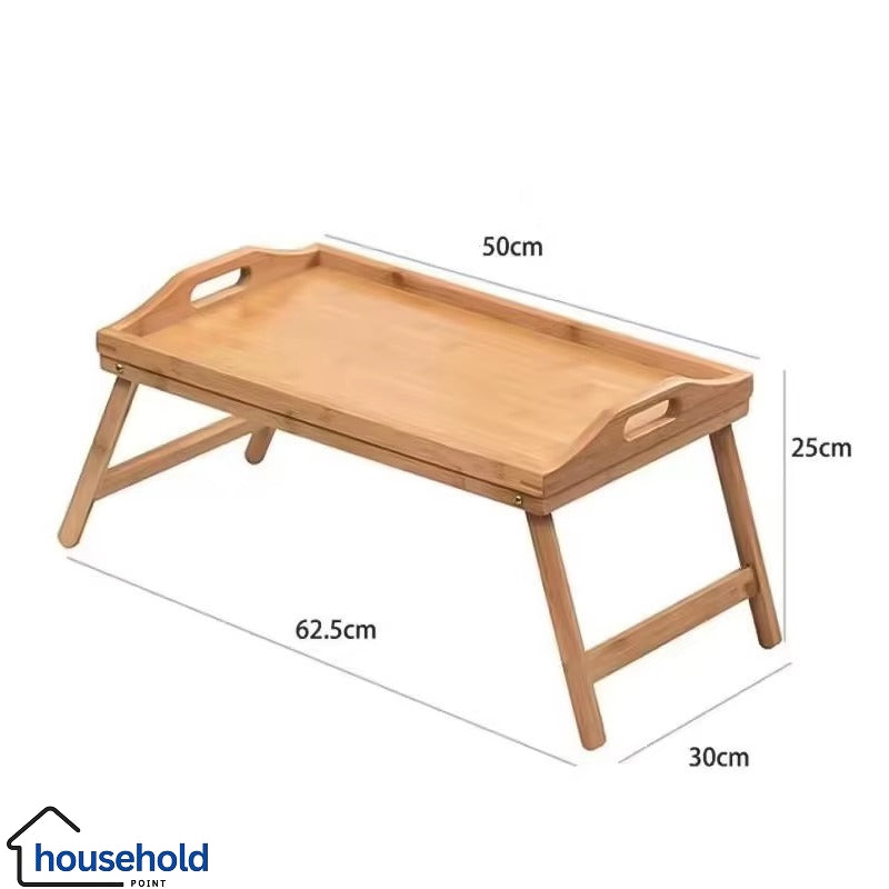 Folding Bamboo Wooden Bed Table