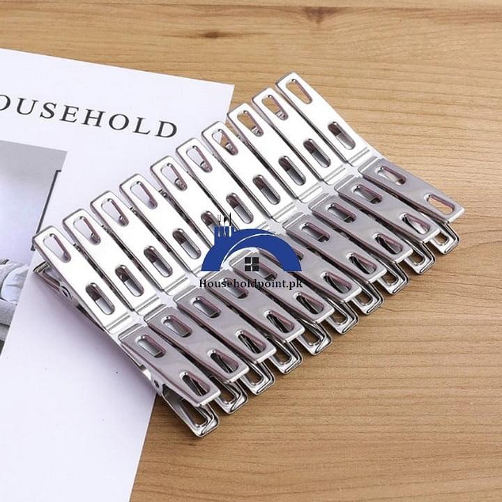 20pcs Cloth Clips Pack Metal