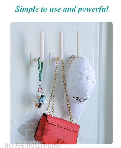 2 Pcs Stick On Handle Hooks