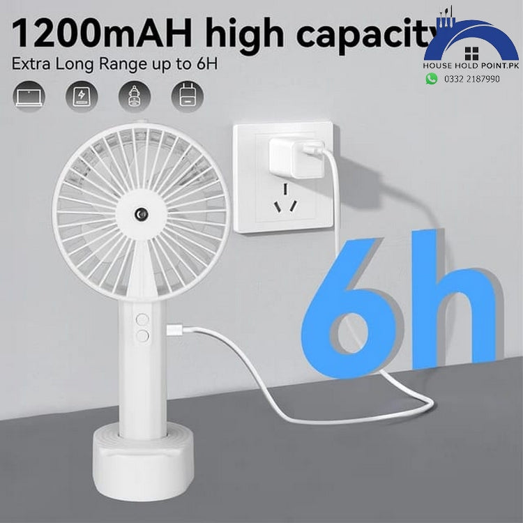 Handheld Rechargeable Mist Fan