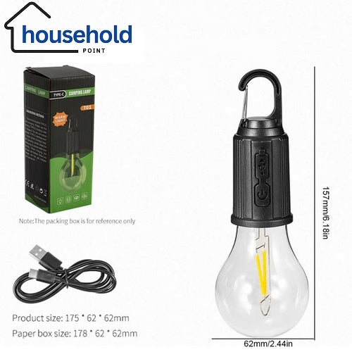 3 Modes Rechargeable Hanging Bulb Light