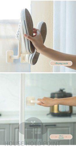 2 Pcs Stick On Handle Hooks