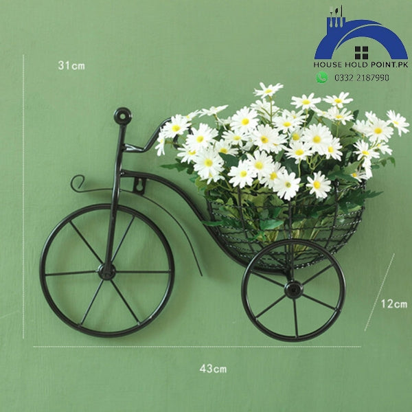 Iron Bicycle Shaped Flower Basket