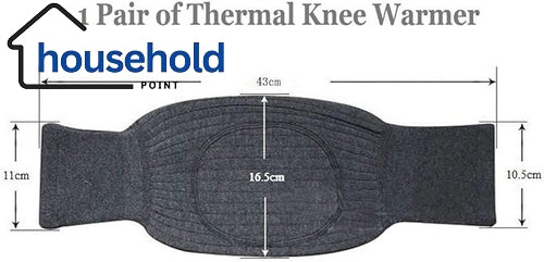 Winter Wool Knitted Knee Warmer Pair