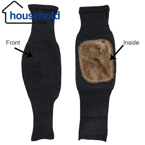 Winter Wool Knitted Knee Warmer Pair