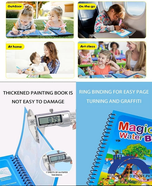 Magical Reusable Water Coloring Books for Children (Pack Of 2)