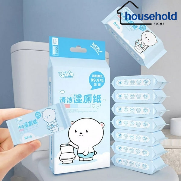 Mini Hand & Mouth Cleaning Wipes (64 Pcs)