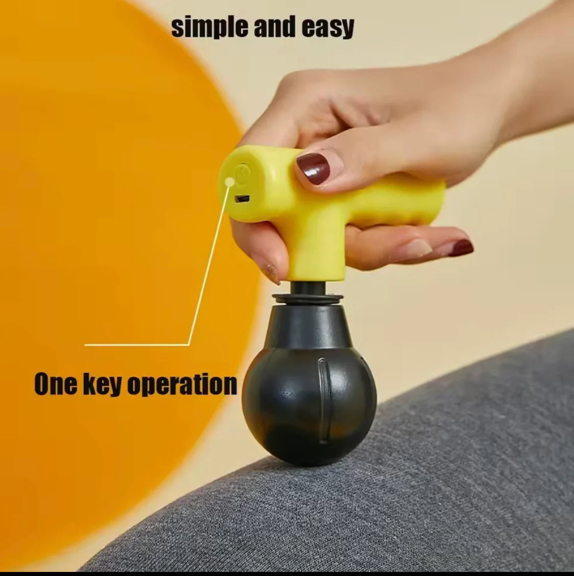 Mini Rechargeable 4 Modes Gun Body Massager