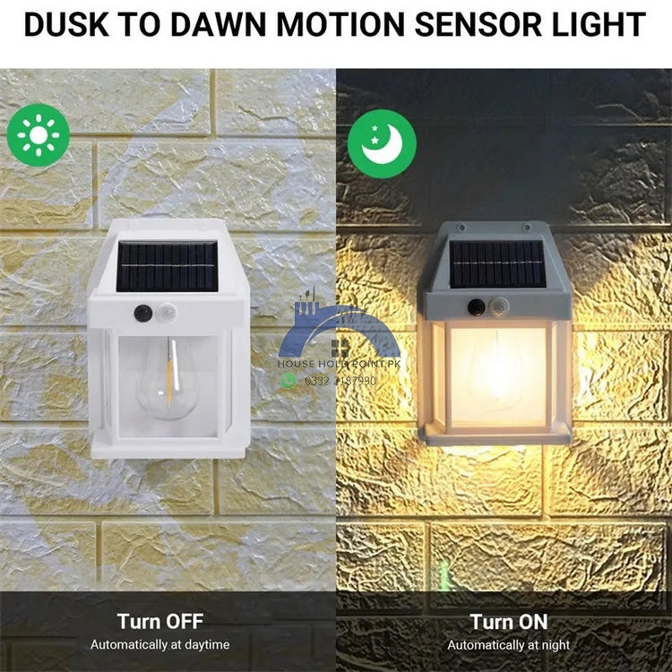 Motion Sensor Solar Wall Lamp