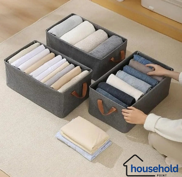 New Non Woven Clothes Organizer (Pack Of 3)