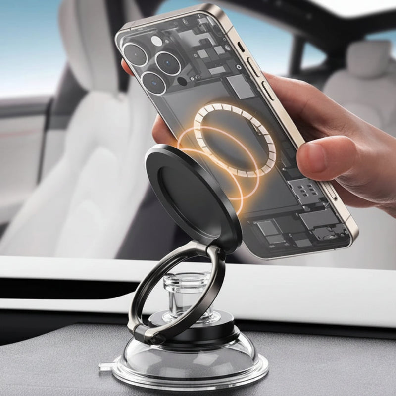 New Y6 Magnetic Car Phone Holder With Vacuum Suction