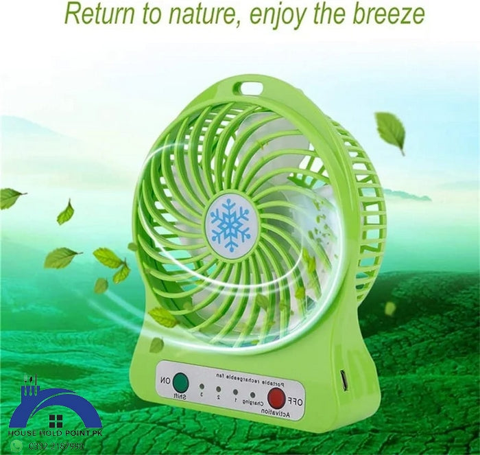 Portable Rechargeable LED Fan