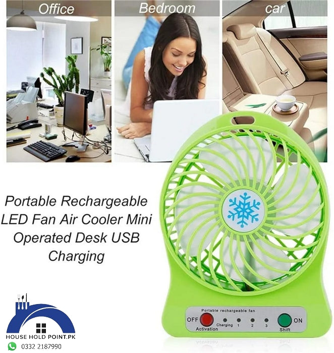 Portable Rechargeable LED Fan