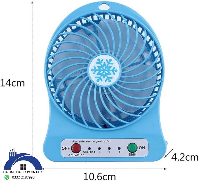 Portable Rechargeable LED Fan