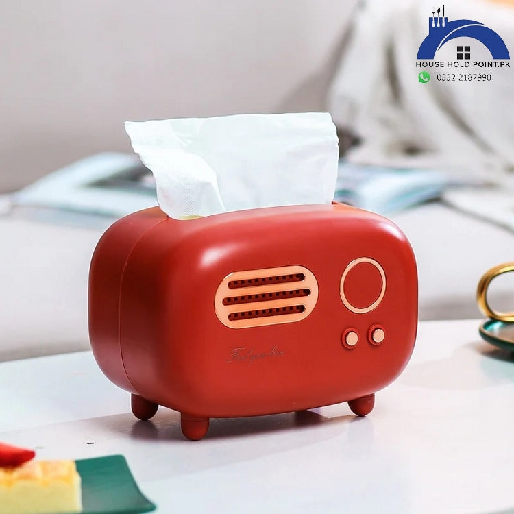 Retro Radio Style Tissue Holder Box