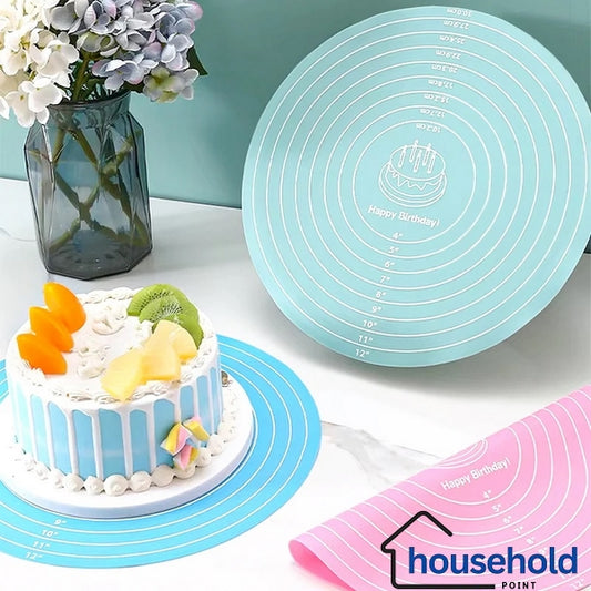 Round Silicone Baking Roti Mat (Pack Of 2)