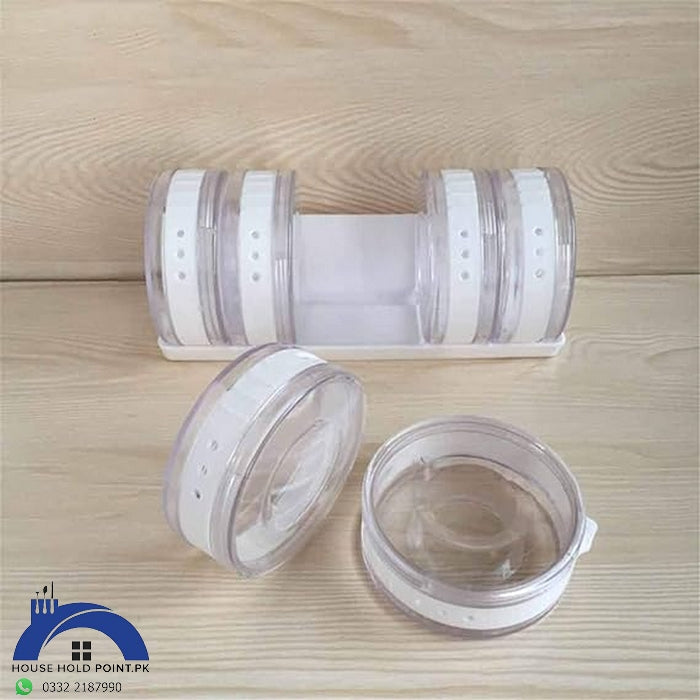 Set Of 6 Round Spice Jar