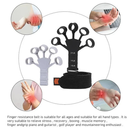 Silicone Finger Hand Grip Strengthener