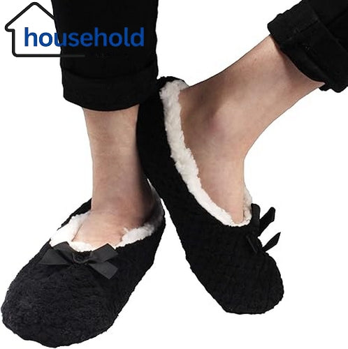 Women Fluffy Non Slip Slippers Pair