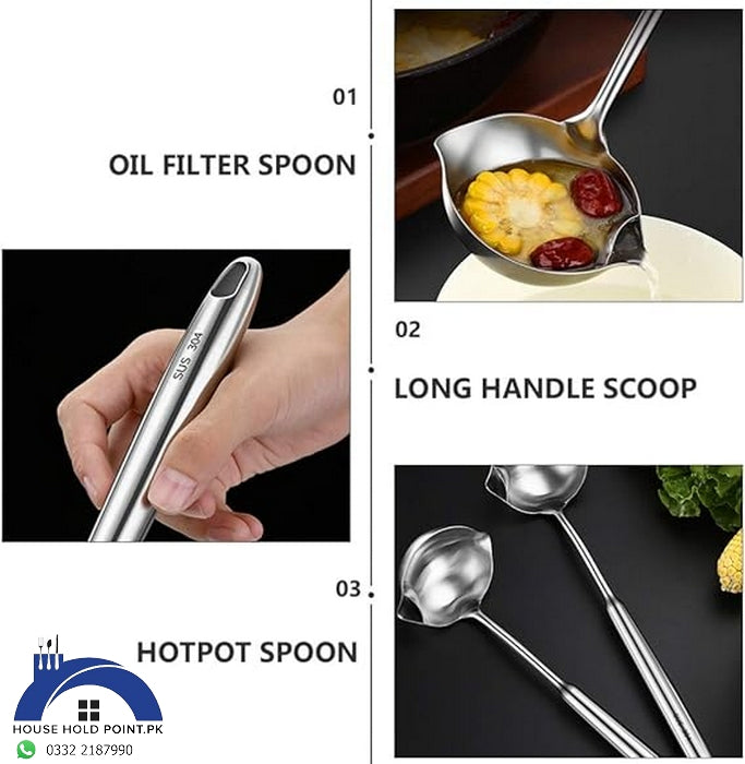 Stainless Steel Oil Filter Spoon