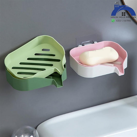 Stick On Fancy Soap Holder (Pack Of 2)